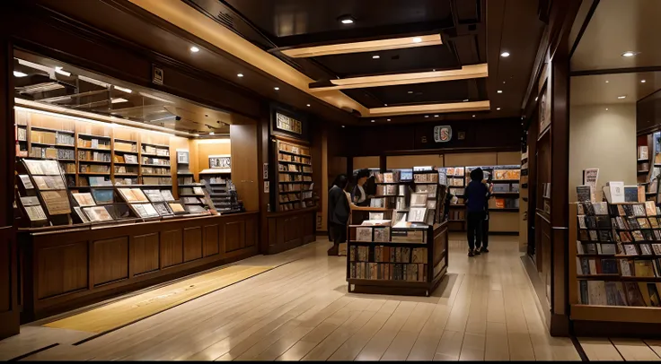 a hyper realistic photography of Eslite Bookstore in hong kong, no people, no words, Nikon D850 DSLR 4k camera, 100mm lens, F 1.2 aperture setting, bright and natural lighting, vibrant, fun and relaxing atmosphere