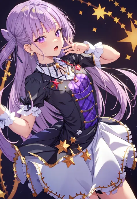 hikami smirehair ribbon,purple hair,blunt bangs,
hikami smire, blunt bangs, bow,  checkered, checkered background, checkered ski...