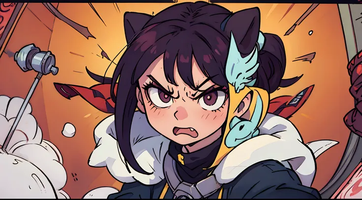 baby angry in anime style --auto --s2