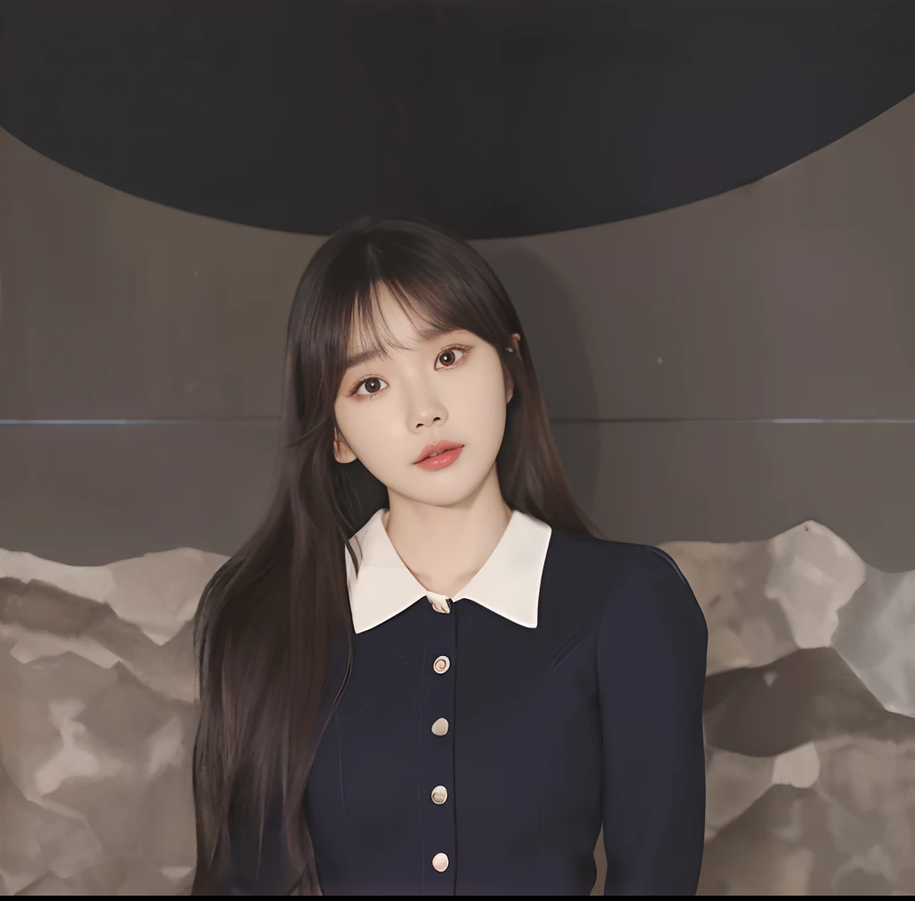 there is a woman that is standing in front of a wall, Lee Ji-eun, lee ji eun, jaeyeon nam, Choi Hyun-hwa, sun yunjoo, park jimin, korean artist, seseon yoon, jiyun chae, shin min jeong, sangsoo jeong, Kim Tae-joon, gongbi, hwang se - on