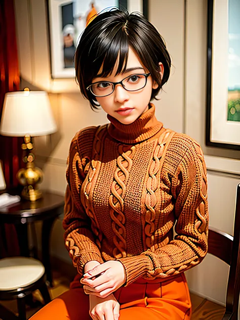 a tutor posing for a photo, (pixie_cut short_hair:1.2)
good hand,4k, high-res, masterpiece, best quality, head:1.3,((hasselblad ...