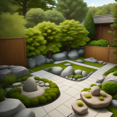 Zen garden landscaping