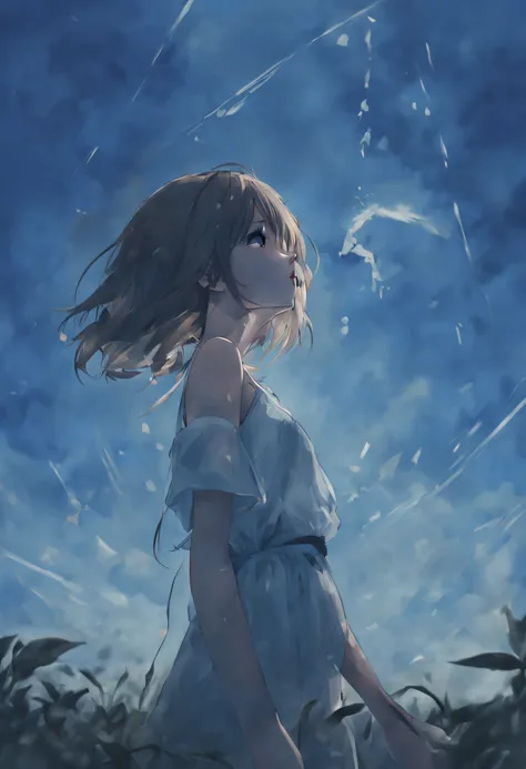 ((masterpiece,photo realistic,detailed anime)). 1girl,18yo,solo,smile,half-closed eyes,BREAK,
In early summer, our breathing overlaps,
Like a flurry of rain,
Now Im longing for someone again,
When the fog clears, stretch your back,
being born into this wor...