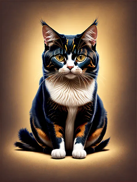 Ancient Egyptian royal calico cat