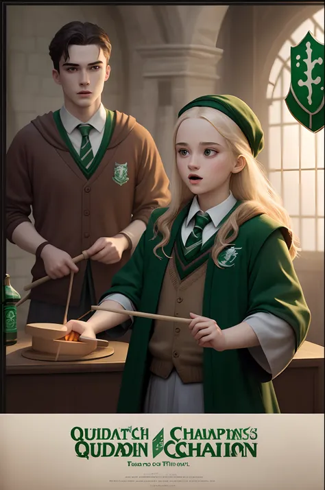 Slytherin champions quiditch poster