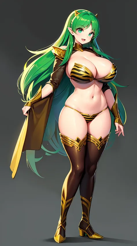 lum. bikini, curvy, huge breast, bimbo,masterpiece, best quality,, corset, breastplate,lum, , urusei yatsura, cloak, pants, pullover kimono,martial pov,, pantyhose, sharpteeth, standing,smile, matial art,, full body, boots , pant, medium breast, pants, pul...