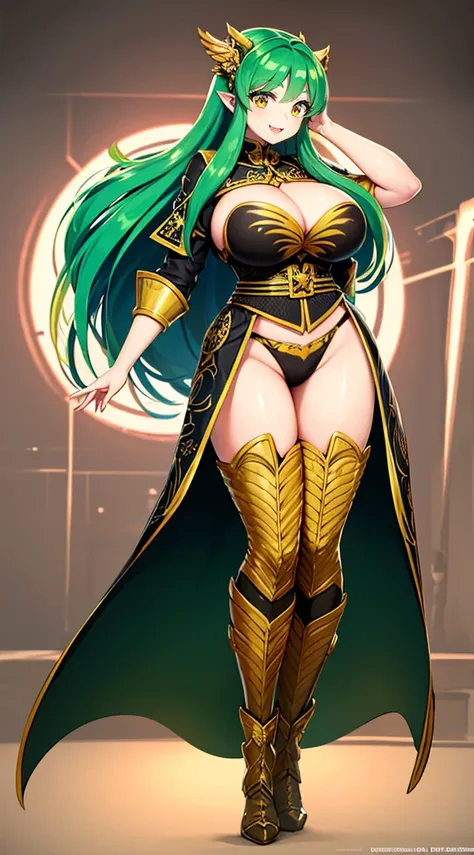 lum. bikini, curvy, huge breast, bimbo,masterpiece, best quality,, corset, breastplate,lum, , urusei yatsura, cloak, pants, pullover kimono,martial pov,, pantyhose, sharpteeth, standing,smile, matial art,, full body, boots , pant, medium breast, pants, pul...