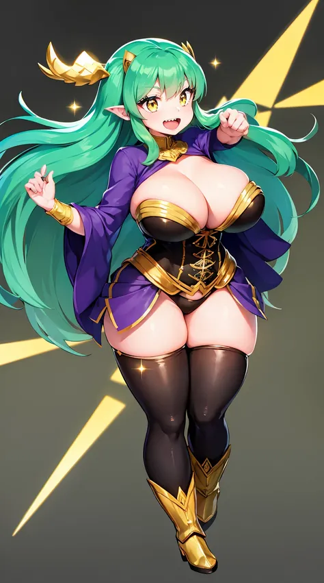 lum., curvy, huge breast, bimbo,masterpiece, best quality,, corset, breastplate,lum, , urusei yatsura, cloak, pants, pullover kimono,martial pov,, pantyhose, sharpteeth, standing,smile, matial art,, full body, boots , pant, medium breast, pants, pullover,m...