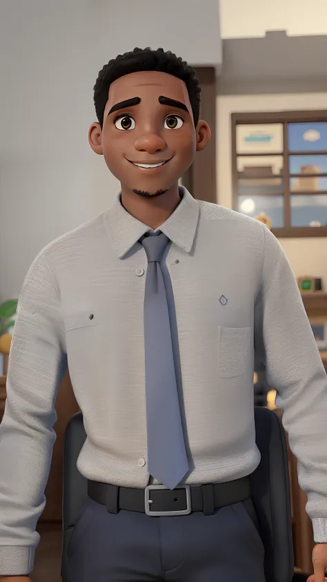 Um jovem negro pixe, estilo Disney, melhor qualidade, alta qualidade