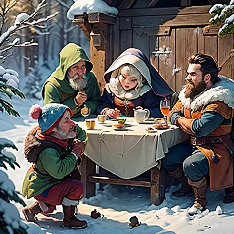 Once upon a time, there were six dwarves who lived in a cottage in the forest. Their names were Doc, Grumpy, Happy, Sleepy, Bashful, and Sneezy. They were all very different, but they were all good friends.  One day, the dwarves were working in the mine wh...