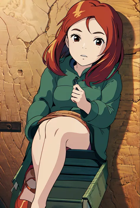 amy pond karen gillan red hair ghibli style