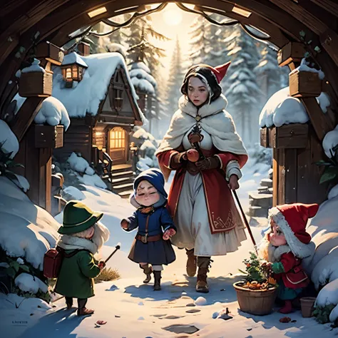 Once upon a time, there were six dwarves who lived in a cottage in the forest. Their names were Doc, Grumpy, Happy, Sleepy, Bashful, and Sneezy. They were all very different, but they were all good friends.  One day, the dwarves were working in the mine wh...