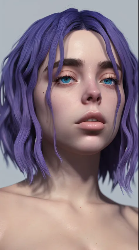 Naked  billie eilish highly detailed, artstation, smooth, sharp focus, 8K, art