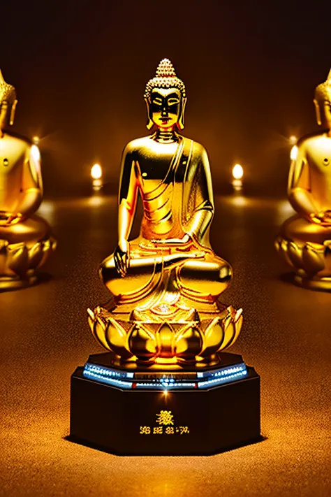 moving golden buddha