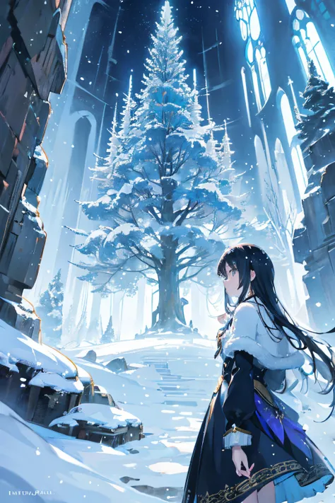 Create exquisite illustrations reminiscent of Makoto Shinkais style, It has ultra-fine details and top-notch quality. Create an enchanting illustration that captures the essence of winter with a focus on a girl, infusing elements of the extraordinary, and ...