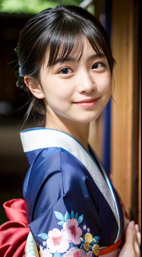 Best-quality, Masterpiece, Ultra-High-Resolution, (Photorealistic:1.4), Raw-Photo, Extremely-Details, Perfect-Anatomy, 1girl, the most popular Japanese idol, ((wearing only classical KIMONO, upturned coccyx)), extremely cute face like a very famous Japanes...