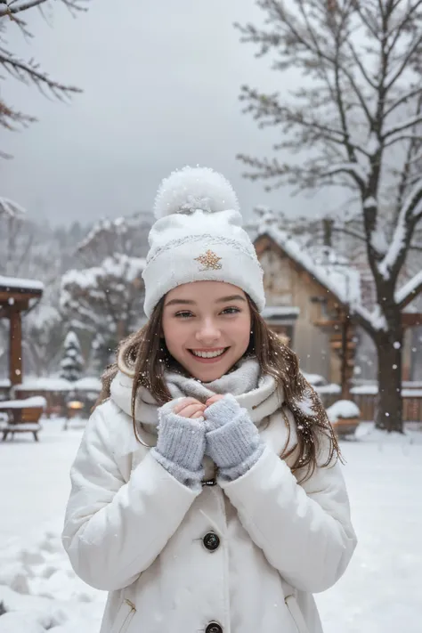 a cute snowman in a snowy landscape,snowy trees,frosty details,soft snowflakes,sparkling snow,medium:oil painting,ultra-detailed(best quality,4k,highres),vivid colors,peaceful and serene atmosphere,warm golden lighting,colorful scarf and hat,happy smiling ...