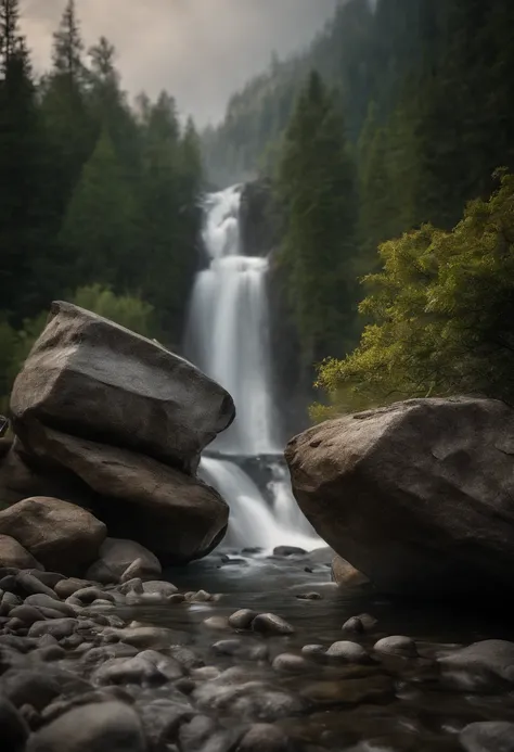 Behold、when you hit a rock、water is gushing out of the rock