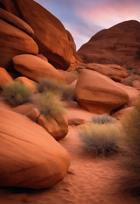 desert rock、boulders