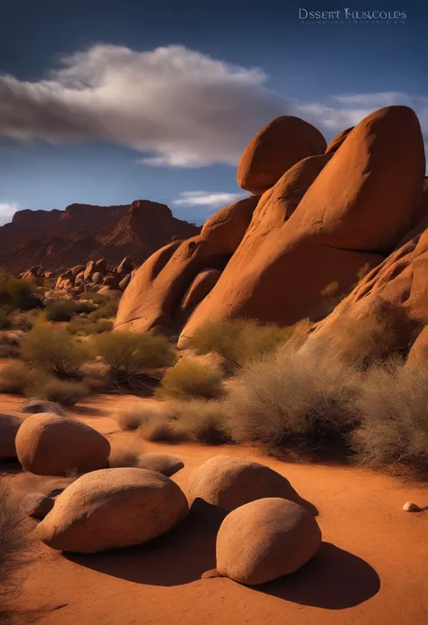 desert rock、boulders