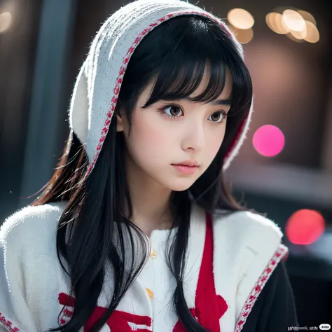 illustratio　femele　kawaii　A dark-haired　midiam　dual　japanes