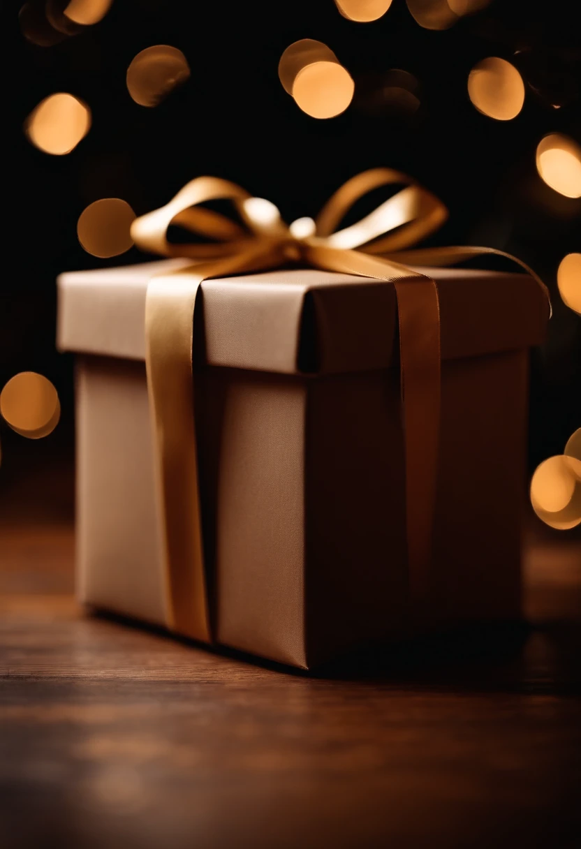 A close-up shot of a gift box being unwrapped, capturing the moment of anticipation and surprise that comes with opening presents.