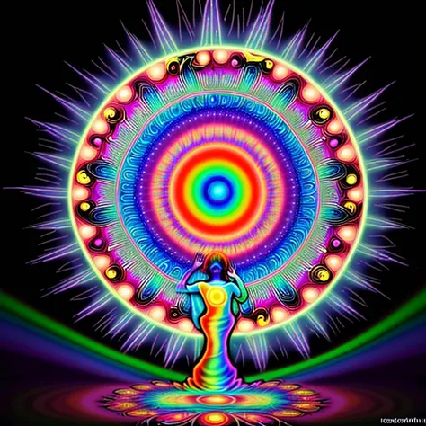 let there be light, psychedelic art