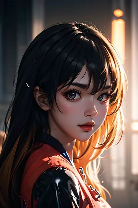 Excellent rendering, 8K, masutepiece, ultra-quality, Beauty: 1.2, Professional illustration: 1.1, Ultra Detail: 1.3, Ultra Lighting, Highly detailed, (About Dark Light) 1girl in