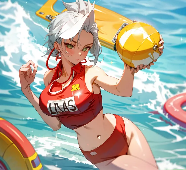 Sexy female lifeguard