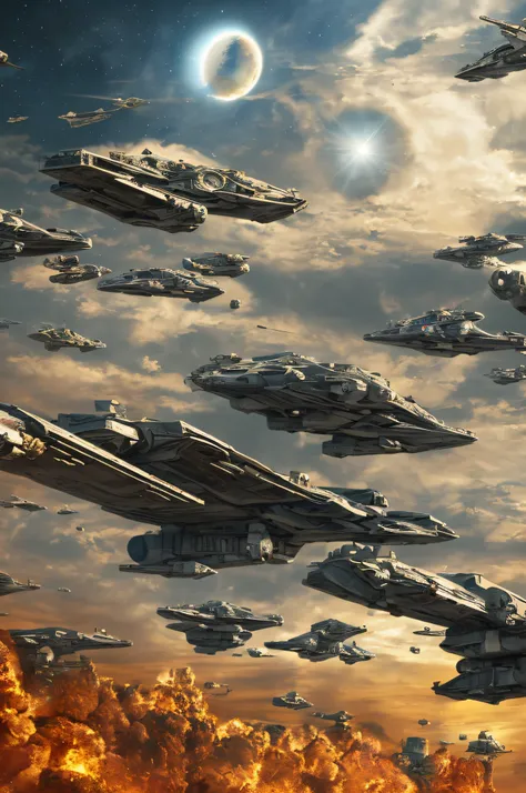 star wars, death star, laser, planet explosion, astronaut, 100 the executor, star dreadnought class.