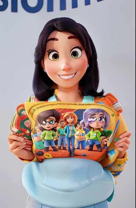 mulher estilo pixar, alta qualidade, melhor qualidade