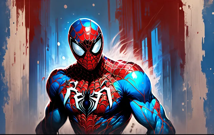 Blue spiderman