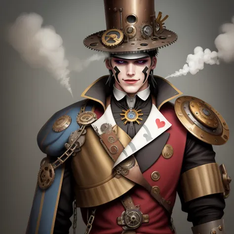 Steam punk harlequin guy