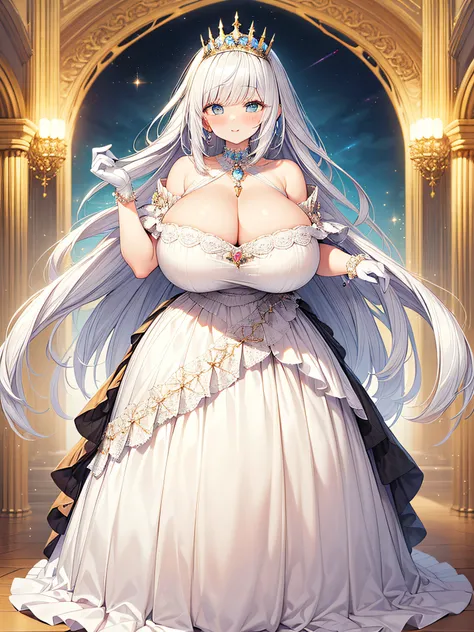 anime artstyle,Masterpiece,(Best Quality), (Super Detail),(Very Delicate and Beautiful),(Solo),((full body portrait)),full body,full body portrait,(detailed face and eyes),jewel-like beautiful eyes,(absolutely gorgeous and Fairy tale ruffled rococo ballgow...