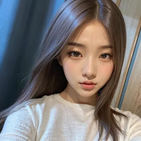 um close up de uma mulher com cabelos longos e uma camisa branca, tzuyu de duas vezes, Heonhwa Choe, Jaeyeon Nam, Lee Ji-eun, Lee Ji - Eun, Parque Ji-min, Jinyoung Canela, Ulzzang, kwak ji jovem, Dom Yunjoo, com cabelos curtos, Seseon Yoon, Hwang SE - EM