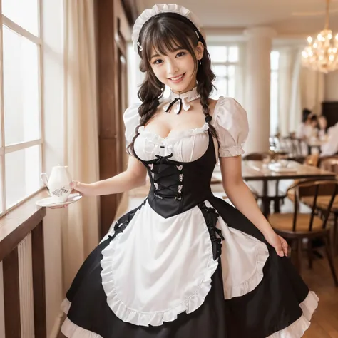 (((best quality, masutepiece, 超a high resolution、the most complex and detailed depictions、awardwinning, 8k)))、(1 beautiful maid、...