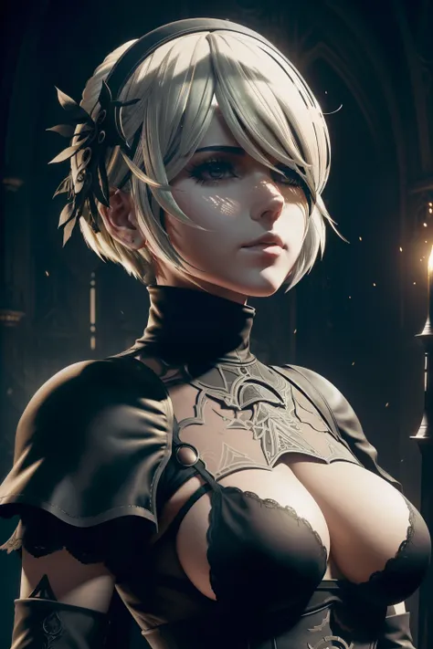 (((2B NIER AUTOMATA::1))) ultra detailed artistic photography, midnight aura, detailed gorgeous face, dreamy, glowing, backlit, glamour, glimmer, shadows, oil on canvas, brush strokes, smooth, ultra high definition, 8k, unreal engine 5, ultra sharp focus, ...