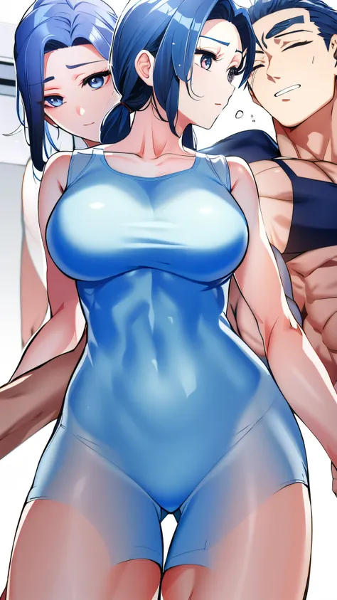 Super masterpiece，tmasterpiece，Super realistic，1girll，Beautiful Korean actress，A meticulous face，A detailed eye，二重まぶた，Get wet，Large breasts，Transparent 3 points of water，Abs，spreading thigh，crouched，Sateen，Drenched，super fit