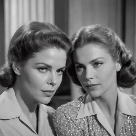 Elizabeth Montgomery as Samantha Stephen with Elizabeth Montgomery Serina