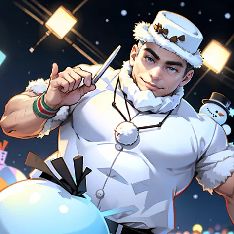 Ice, snowman, snowman dJ, snowman dance party, snowman disco, snowman polka, ice sword,snowman war muscular snowman muscular snowman, ripped clothes abs beach