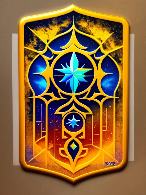 Criar logo de tarot realista com sol e cores vibrates com 125 x 125px