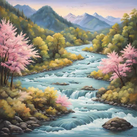 Of all of the magic that The River produces, we only collect about a quarter, best quality, masterpiece, in pastel art style