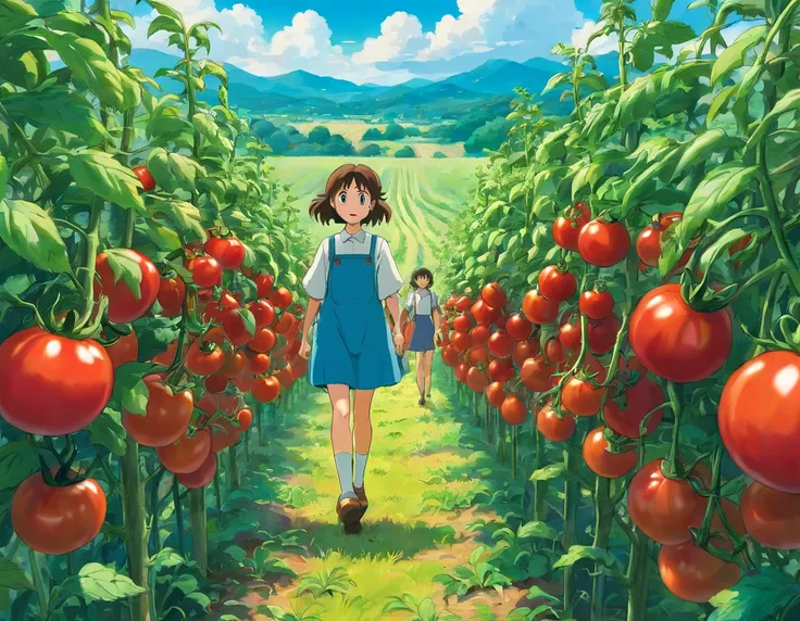 tomatoes in the field