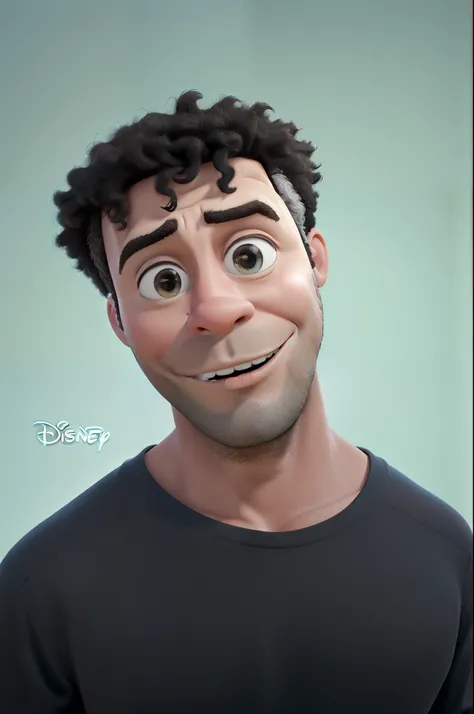 Imagem estilo Disney pixar de homem negro obra-prima, melhor qualidade,