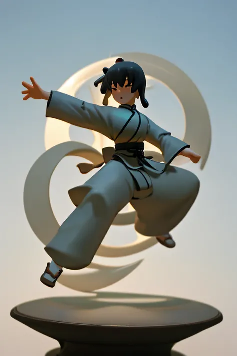 A Tai Chi Yin and Yang figure appears in mid-air in the palm of your hand.