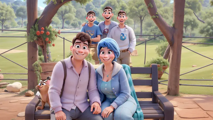 Pessoas estilo disney pixar, alta qualidade, melhor qualidade