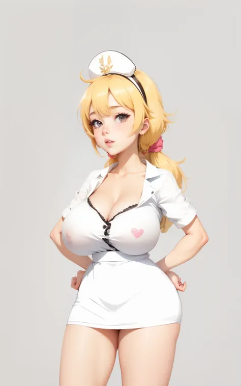 anime girl avec de gros seins posant dans un haut jaune et un jean, séduisante fille d’anime, Ilya Kuvshinov. 4 km, [ Art numérique 4 km ]!!, Style Anime 3D réaliste, Jolie fille d’anime, Artgerme extrêmement détaillé, Oppai, Style anime 4 K, Rendu photo r...