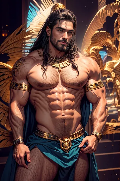 ((1 homem)), A portrait of a man in high definition, em 8K de um homem anjo de 18 anos, ((  angel with several majestic wings,)), Deus do Mar, Deus do Oceano, Luthien, arte de deus, Deus da mitologia grega, Deus da Lua, Deus do amor e da paz, deus bonito, ...