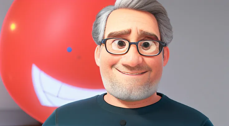 Um homem estilo pixar, alta qualidade, melhor qualidade