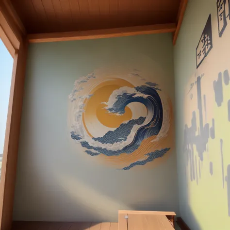 Japanese style wall painting